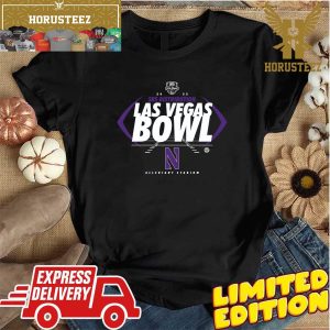 Northwestern Wildcats Football 2023 SRS Distribution Las Vegas Bowl Bound Unisex T-Shirt