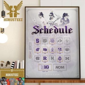 Northwestern Womens Lacrosse Schedule The 2024 Lake Show Home Decor Poster Canvas