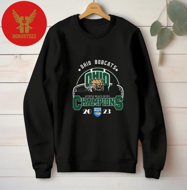 Offical Ohio Bobcats Are The Myrtle Beach Bowl 2023 Champions Unisex T-Shirt