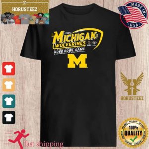 Official Michigan Wolverines Rose Bowl College Football Playoff 2024 Unisex T-Shirt
