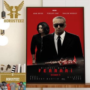 Official Poster Ferrari Movie Of Michael Mann Home Decor Poster Canvas