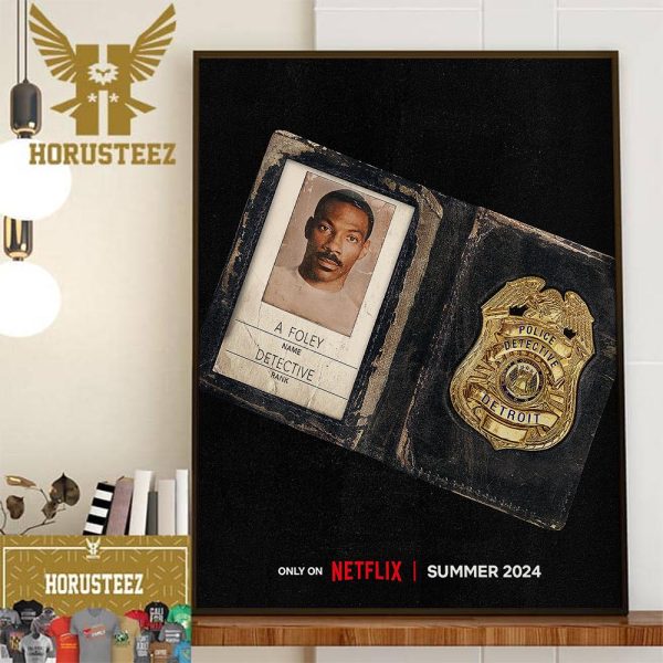 Official Poster For Beverly Hills Cop Axel Foley Home Decor Poster Canvas