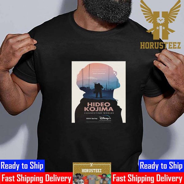 Official Poster For Hideo Kojima Connecting Worlds Spring 2024 Unisex T-Shirt