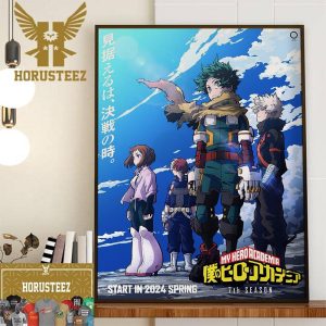 Official Poster For My Hero Academia Season 7 Releasing In 2024 Spring Home Decor Poster Canvas