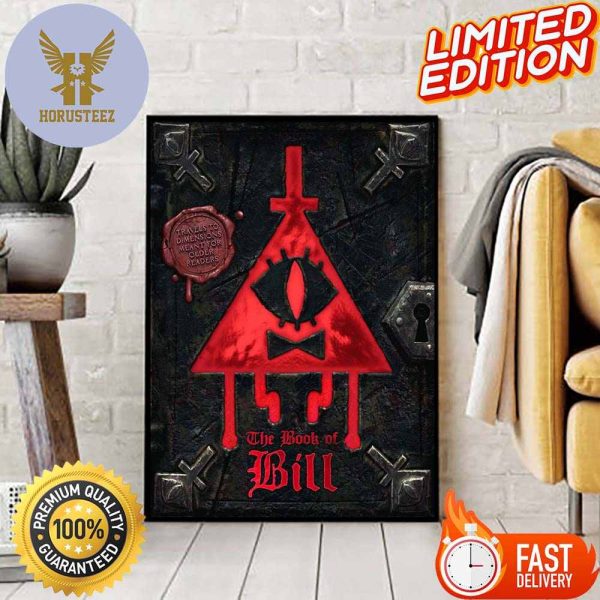 Official Poster For The Gravity Falls Book Book Of Bill Home Decor Poster