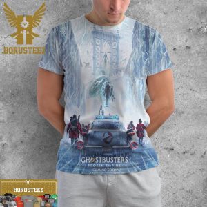 Official Poster Ghostbusters Frozen Empire 2024 Movie Coming Soon All Over Print Shirt