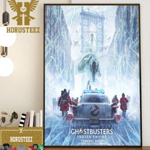 Official Poster Ghostbusters Frozen Empire 2024 Movie Coming Soon Home Decor Poster Canvas