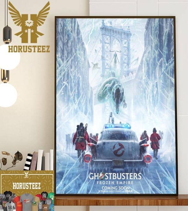 Official Poster Ghostbusters Frozen Empire 2024 Movie Coming Soon Home Decor Poster Canvas