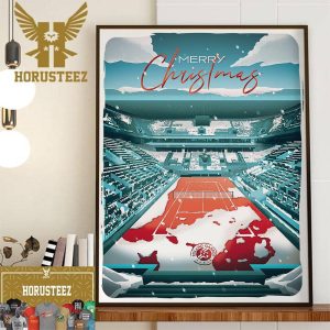 Official Poster Roland-Garros 2024 Merry Christmas Home Decor Poster Canvas