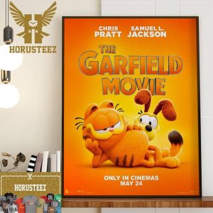 Official Poster The Garfield Movie He Gets Bigger With Chris Pratt And Samuel L Jackson Home Decor Poster Canvas