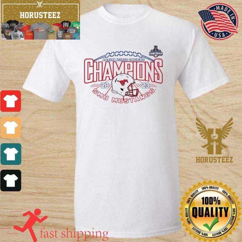 Official SMU Mustangs 2023 AAC Football Champions Unisex TShirt