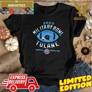 Official Tulane Green Wave 2023 Military Bowl Bound Unisex T-Shirt