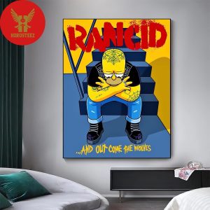 Officially Poster Rancid Band And Out Come The Wolves Album Release Home Decor Poster Canvas