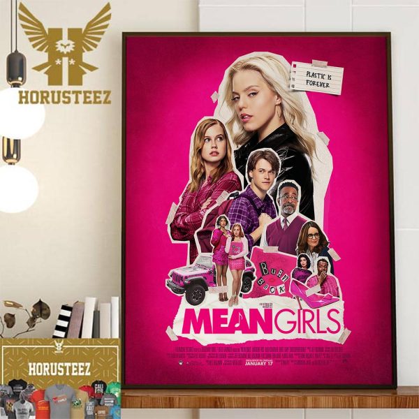 Plastic Is Forever Mean Girls 2024 Official Poster Home Decor Poster Canvas