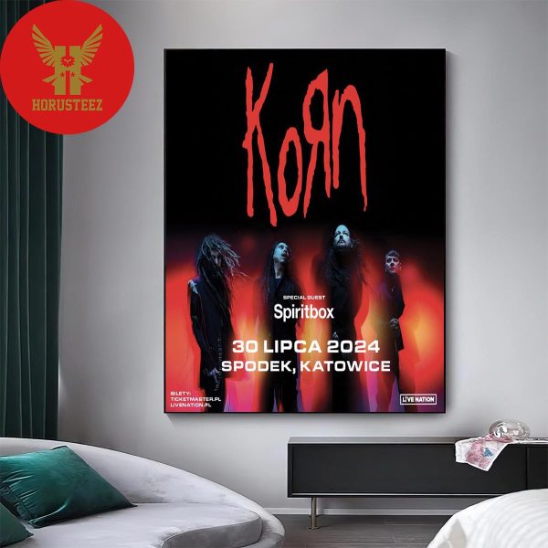 Poland Korn Are Returning In July For A Headline Show At Spodek With Special Guest Home Decor Poster Canvas
