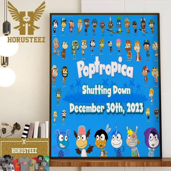 Poptropica Is Shutting Down On December 30th 2023 Home Decor Poster Canvas