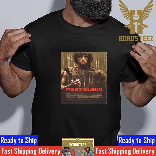 Rambo First Blood 41st Anniversary by Jake Kontou Hunt Regular Unisex T-Shirt