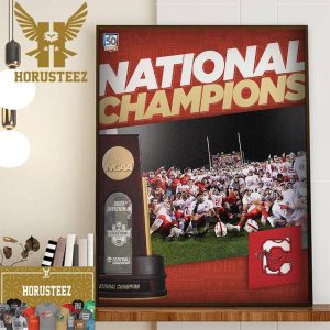 SUNY Cortland Red Dragons Football Defeats North Central 38-37 For The First National Champions Title In Program History Home Decor Poster Canvas