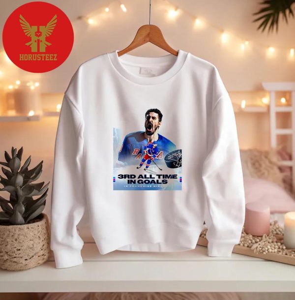 Chris Kreider Simply Incredible Third All Time In Goals In New York Rangers Unisex T Shirt