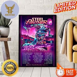 Steel Panther 2024 European Tour Dates Announced Home Decor Poster