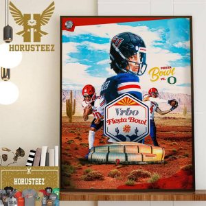 The Flames Nation Liberty Flames Vs Oregon Ducks January 1st 2024 Play In The VRBO Fiesta Bowl Home Decor Poster Canvas