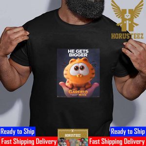 The Garfield Movie He Gets Bigger Official Poster Unisex T-Shirt