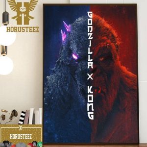 The Giant Monkey And Lizard Team Up Movie In Godzilla X Kong The New Empire Home Decor Poster Canvas