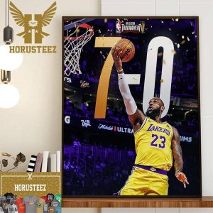 The Lakers With 7-0 Went Undefeated Throughout The Entire NBA In-Season Tournament Home Decor Poster Canvas