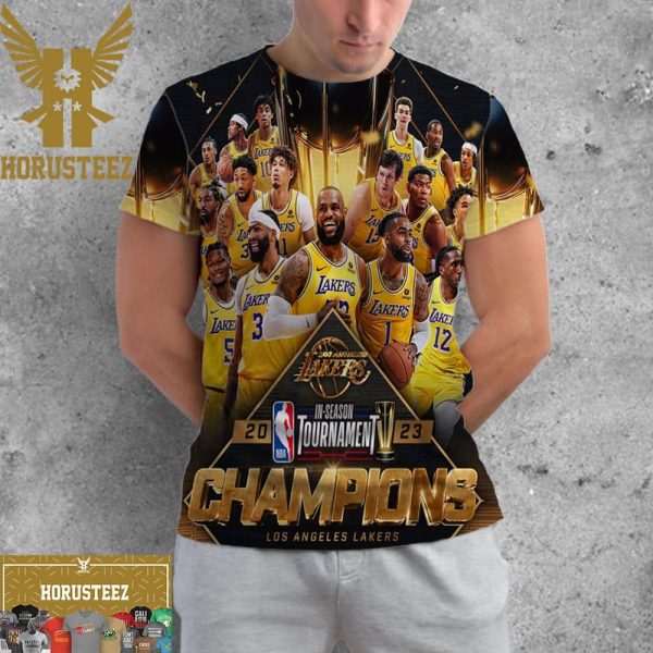 The Los Angeles Lakers Are 2023 NBA In-Season Tournament Champions For The First-ever All Over Print Shirt