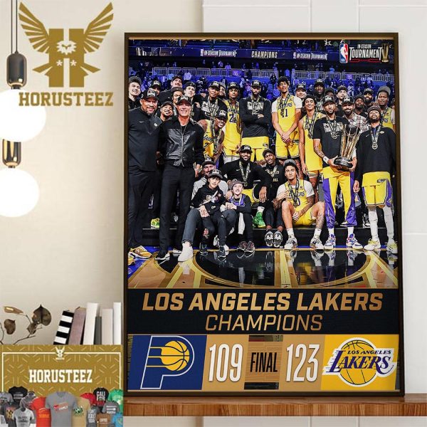 The Los Angeles Lakers Win In Vegas To Become Champions Of The First-Ever NBA In-Season Tournament Home Decor Poster Canvas