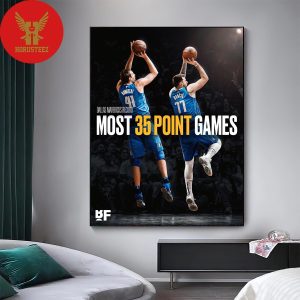 The Next Legend Of Mav – Luka Doncic Surpasses Dirk Nowitzki For The Most 35 Point Games In Dallas Mavericks History Home Decor Poster Canvs