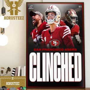 The San Francisco 49ers Are The First Team To Clinch A Spot In The 2023 NFL Playoffs Home Decor Poster Canvas