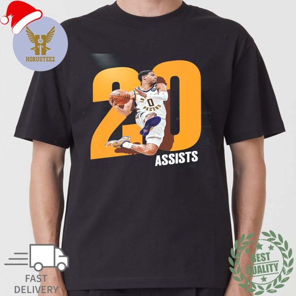 Tyrese Haliburton Goes Off For 21 Pts And 20 Ast As The Indiana Pacers Beat The Chicago Bulls 120-104 NBA Unisex T-shirt
