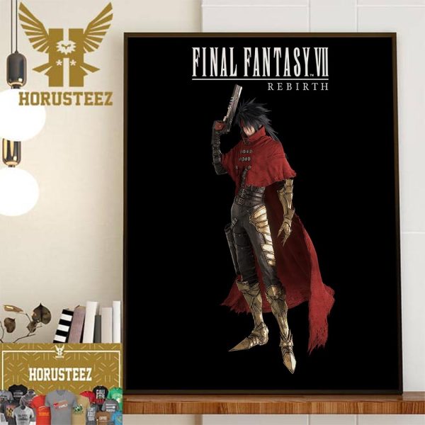 Vincent Valentine In Final Fantasy VII Rebirth FF7R Home Decor Poster Canvas