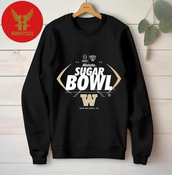 Washington Huskies 2024 Allstate Sugar Bowl College Football Playoff Semifinal At Caesars Superdome 90th Sugar Bowl Unisex T-Shirt