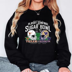 Washington Huskies Vs Texas Longhorns College Football Playoff 2024 Sugar Bowl Matchup Unisex T shirt