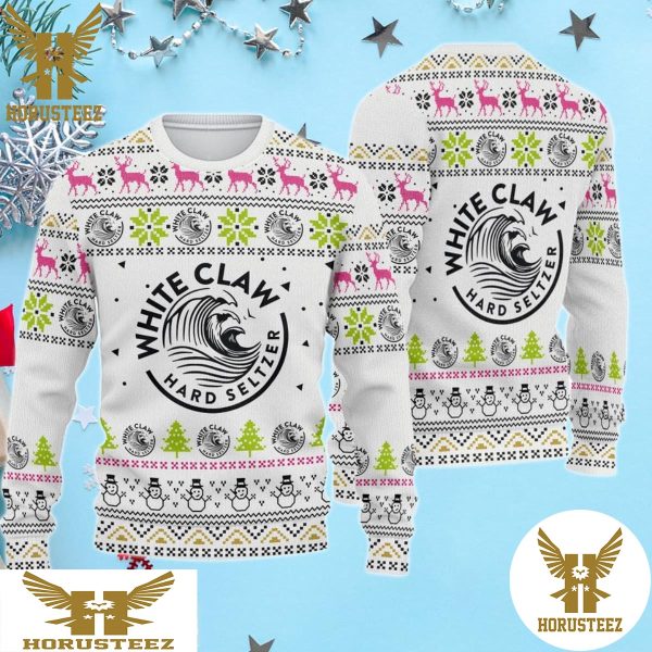 White Claw Hard Seltzer 3D Unique Ugly Christmas Sweater