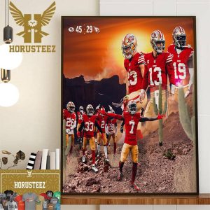 Wild West San Francisco 49ers 2023 NFC West Champions Home Decor Poster Canvas
