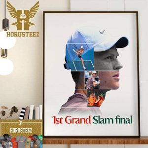 2024 Australian Open 1st Grand Slam Final Is Jannik Sinner Wall Decor Poster Canvas