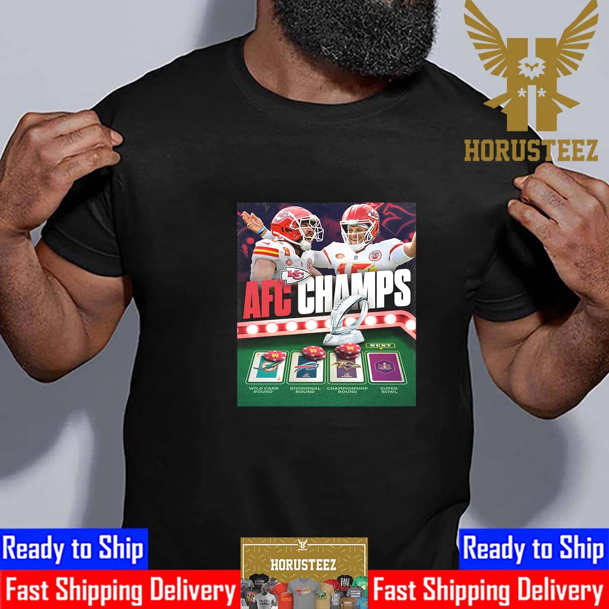 AFC Champions Are Kansas City Chiefs Are Going To Super Bowl LVII Las Vegas Bound Classic T-Shirt