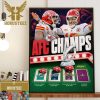 AFC Champions Comeback To The Chiefs Kingdom Kansas City Chiefs Wall Decor Poster Canvas