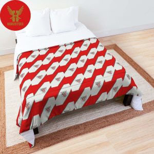 Athletic Bilbao Caro Stripes White And Red Luxury Bedding Sets