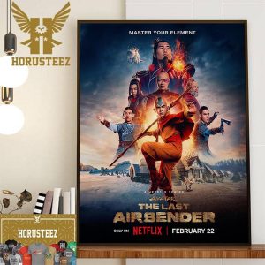 Avatar The Last Airbender Series Official Poster For Movie Live-Action Of Netflix Wall Decor Poster Canvas