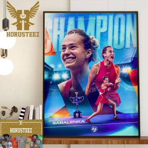 Back-2-Back Australian Open Champions Is Aryna Sabalenka Wall Decor Poster Canvas