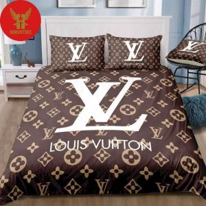Brown Monogram Louis Vuitton Bedding Set