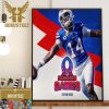 Buffalo Bills Josh Allen MVP Finalist NFL Honors Wall Decor Poster Canvas
