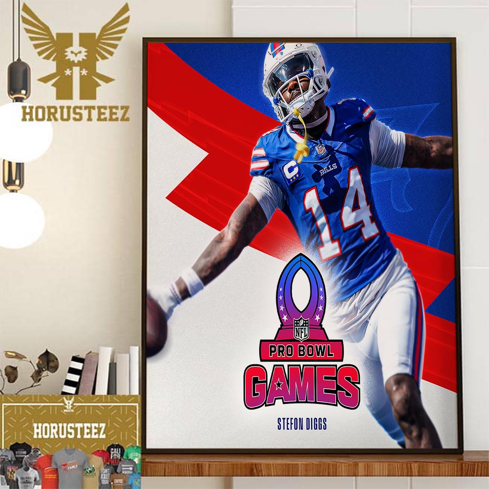 Buffalo Bills Stefon Diggs 14 Is Heading To Orlando For NFL Pro Bowl Games 2024 Wall Decor Poster Canvas