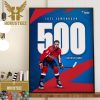 Congrats John Carlson 500 Career Assists In NHL With Washington Capitals Wall Decorations Poster Canvas