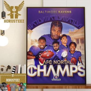 Congrats To The Kings In The North Baltimore Ravens Are AFC North Champions Wall Decorations Poster Canvas