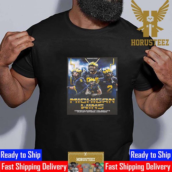 Congratulations To The 2023 CFB Playoff National Champions Are Michigan Wolverines Football Classic T-Shirt